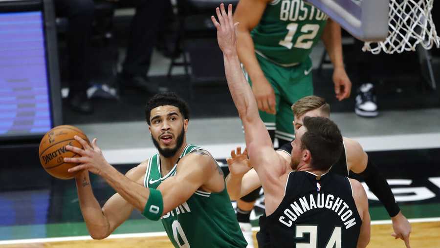 Jayson Tatum, Marcus Smart help Boston Celtics end Bucks' winning streak