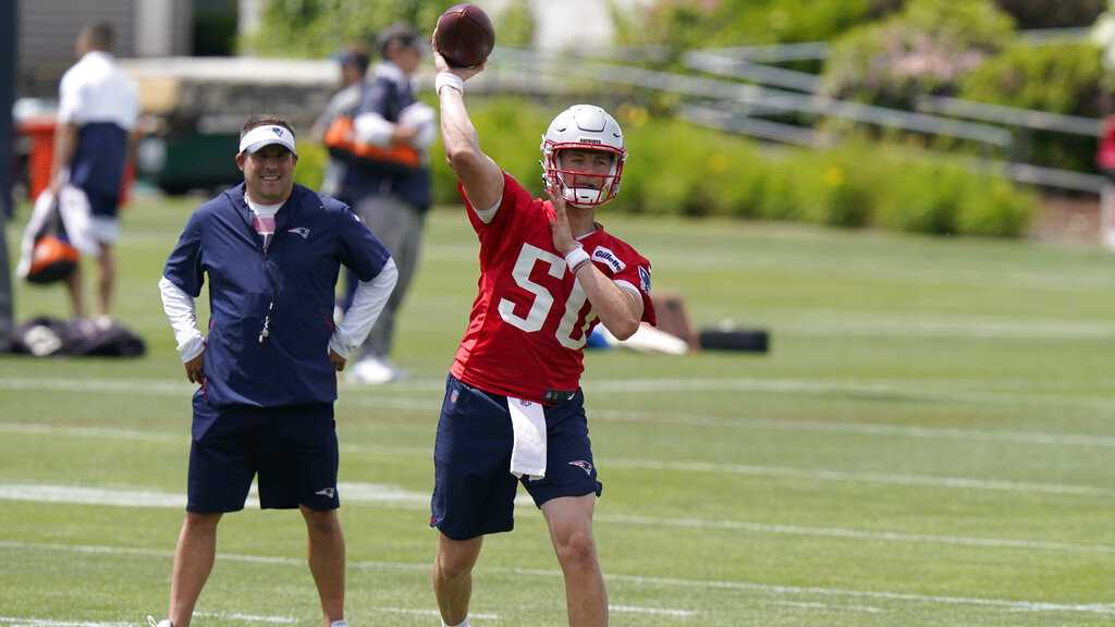 Mac Jones Gunslinger New England Patriots Official NFL Football