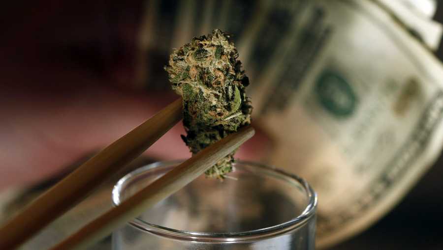 Marijuana with money
