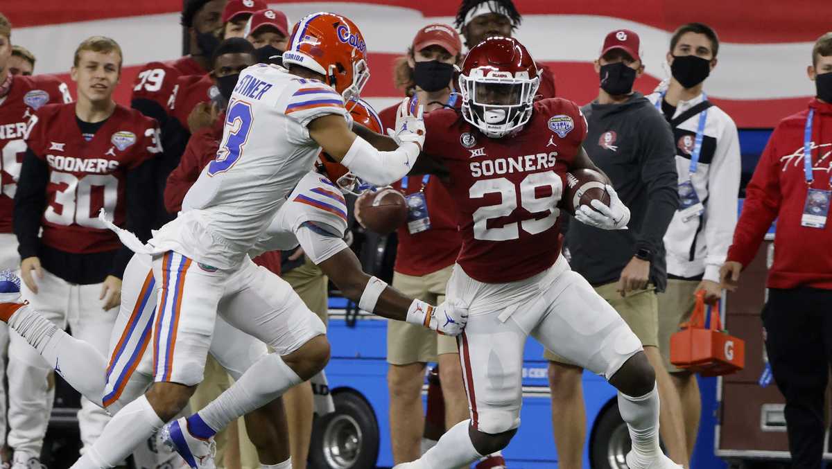 OU's Rhamondre Stevenson selected by New England Patriots in NFL Draft