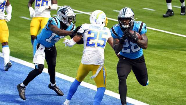 Panthers snap 10-game losing streak against Chargers