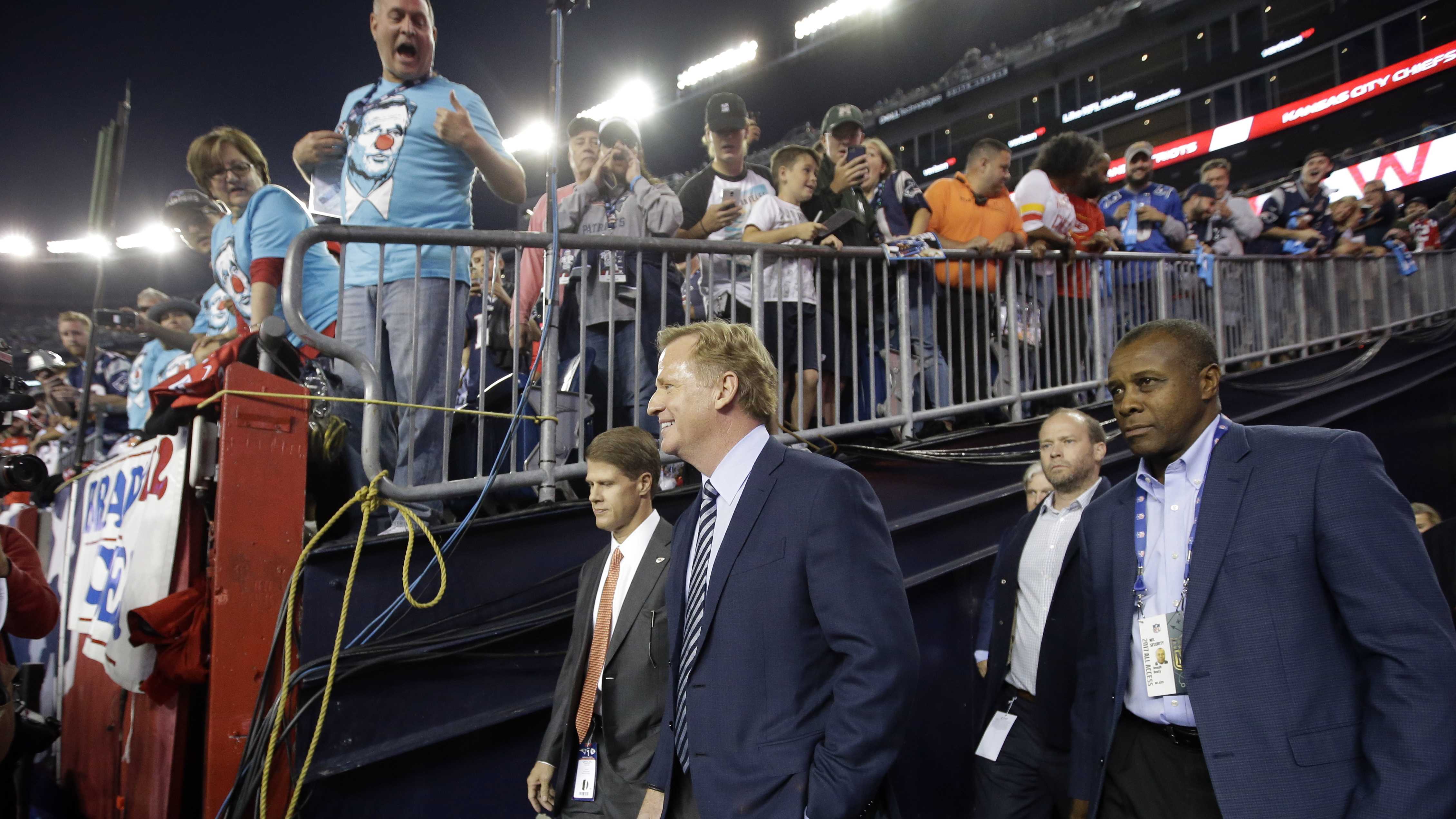 Goodell To Be Greeted by 70,000 Clown-Face Towels at Pats-Chiefs Opener -  Sports Illustrated