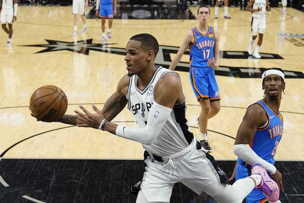 Spurs Fend Off Thunder 122-120 To End 2-game Slide