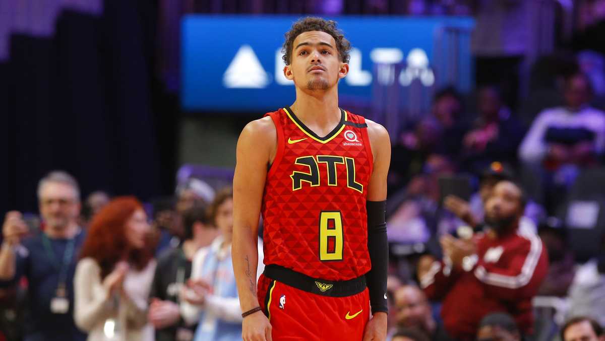 Trae Young wears No. 8, takes 8-second violation in honor of Kobe Bryant