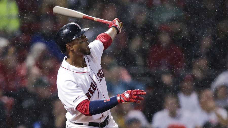 Boston Red Sox's Xander Bogaerts on spiking bat after homer: 'I