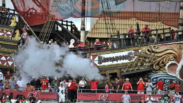 Fire those cannons': The oral history of the Buccaneers' pirate ship - The  Athletic