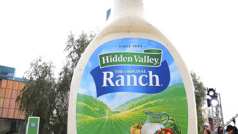 IMAGE DISTRIBUTED FOR HIDDEN VALLEY RANCH - Hidden Valley Ranch celebrates National Ranch Day with more flavor than ever in Las Vegas with food, friends, and of course, a 24-foot bottle of ranch on Sunday, March 10, 2019 in Las Vegas. (Bizuayehu Tesfaye /AP Images for Hidden Valley Ranch )