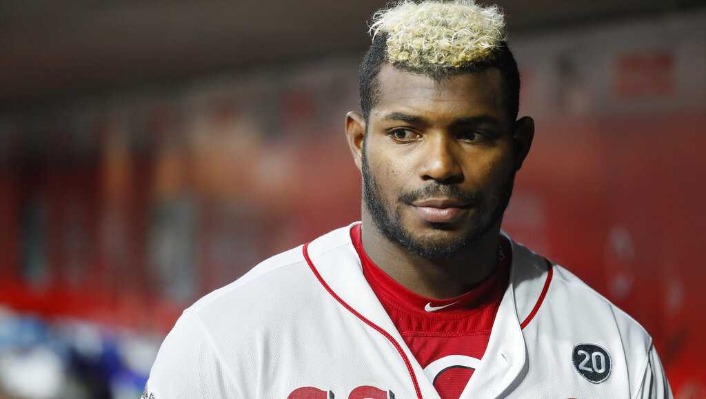 Why Cincinnati Reds outfielder Yasiel Puig dyed his Mohawk blond
