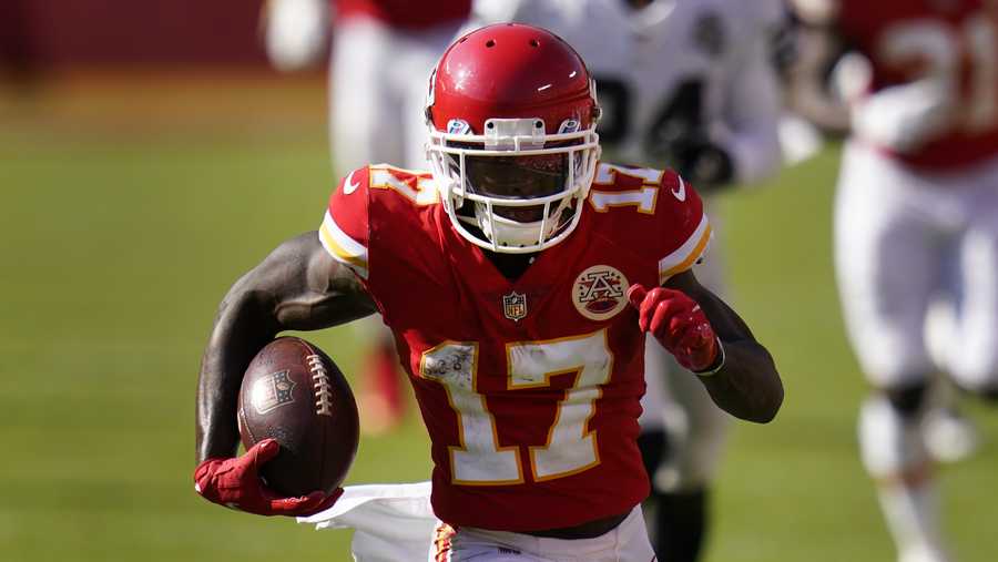 Chiefs injury report: Mecole Hardman on injured reserve