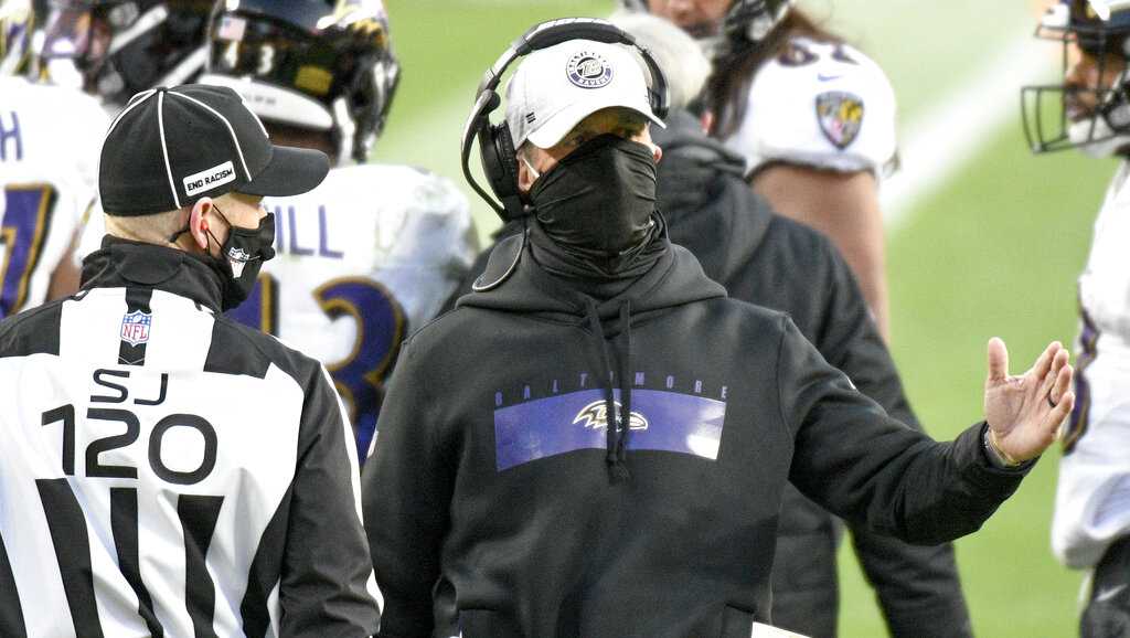 Baltimore Ravens head coach John Harbaugh clocks long hours to