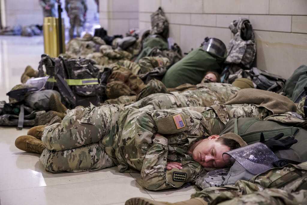 Photos: National Guard In Halls, Surrounding US Capitol Ahead Of ...