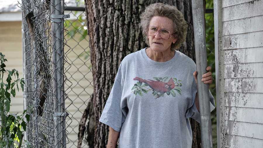 This image released by Netflix shows Glenn Close in a scene from "Hillbilly Elegy." Close was nominated for a Golden Globe for best supporting actress in a motion picture on Wednesday, Feb. 3, 2021 for her role in the film. (Lacey Terrell/Netflix via AP)