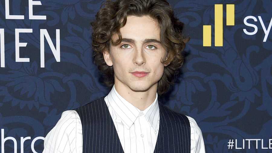 FILE - Actor Timothee Chalamet attends the premiere of "Little Women" in New York on Dec. 7, 2019. Chalamet will play Willy Wonka in a musical based on the early life of the eccentric chocolatier. Warner Bros. said the film will “focus on a young Willy Wonka and his adventures prior to opening the world’s most famous chocolate factory.” (Photo by Evan Agostini/Invision/AP, File)