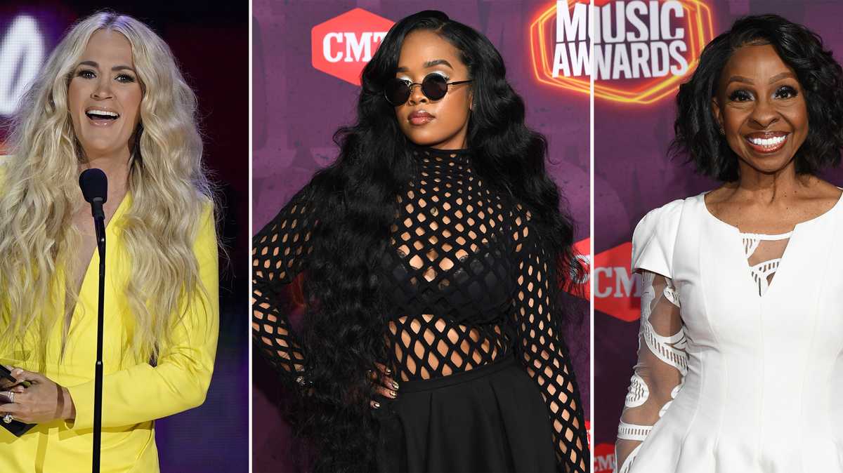Carrie Underwood wins at CMT Music Awards; Gladys Knight, H.E.R. perform