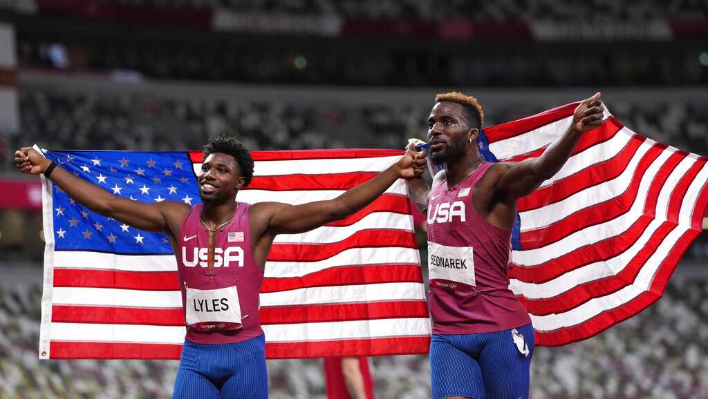 Team USA takes Olympic silver, bronze in men’s 200-meter