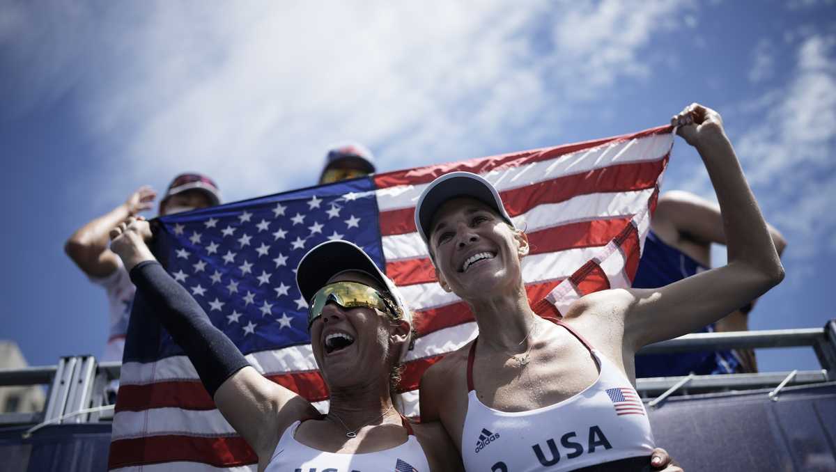 Us Win The Womens Beach Volleyball Gold 