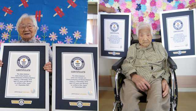 These sisters are certified as world’s oldest identical twins at 107