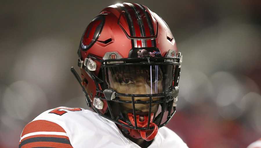 FILE - Utah defensive back Aaron Lowe (2) is shown in the first half of an NCAA college football game against Arizona, in Tucson, Ariz., in this Saturday, Nov. 23, 2019, file photo.