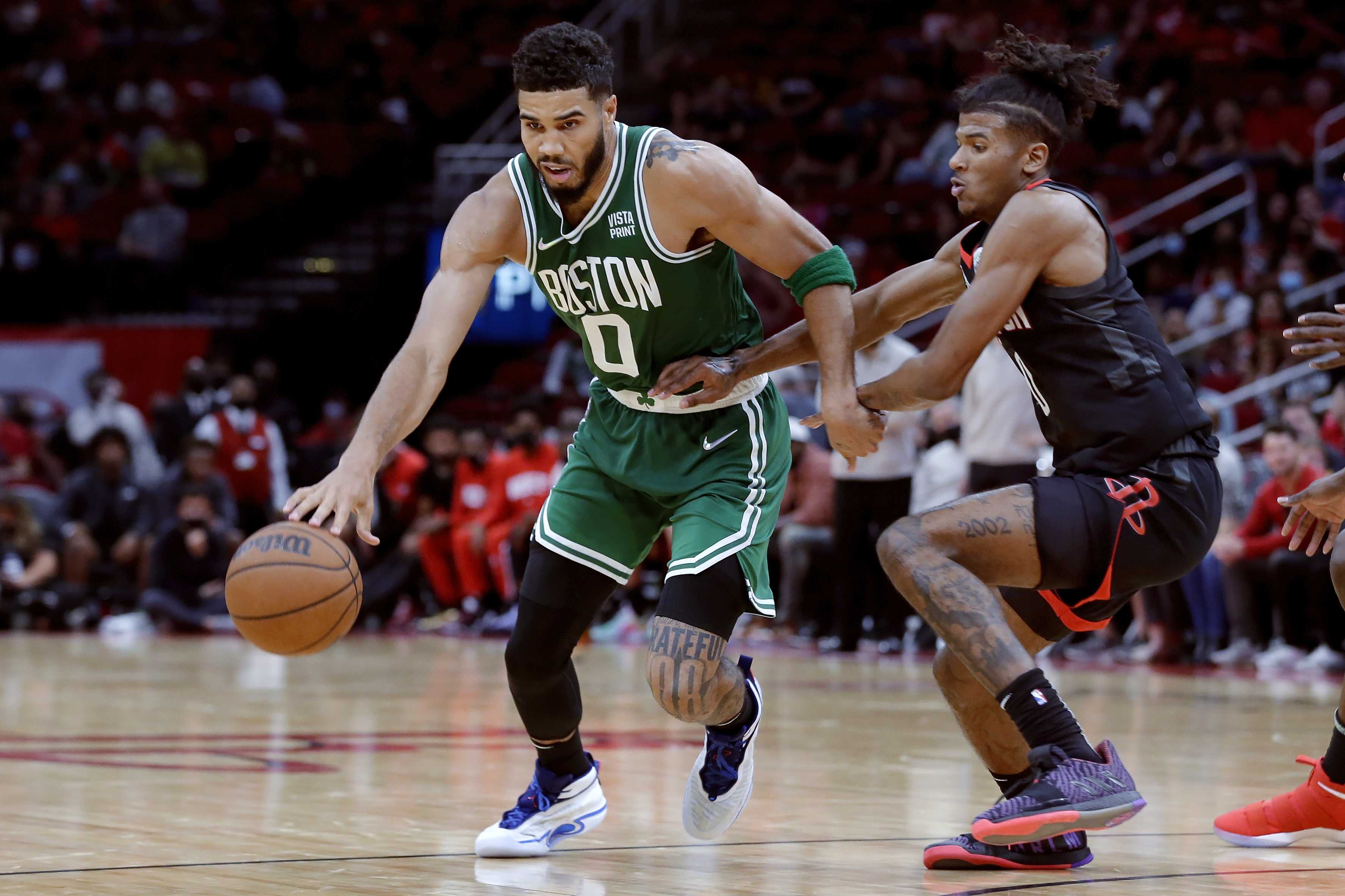 Jayson Tatum Scores 31, Celtics Get First Win, 107-97 Over Houston