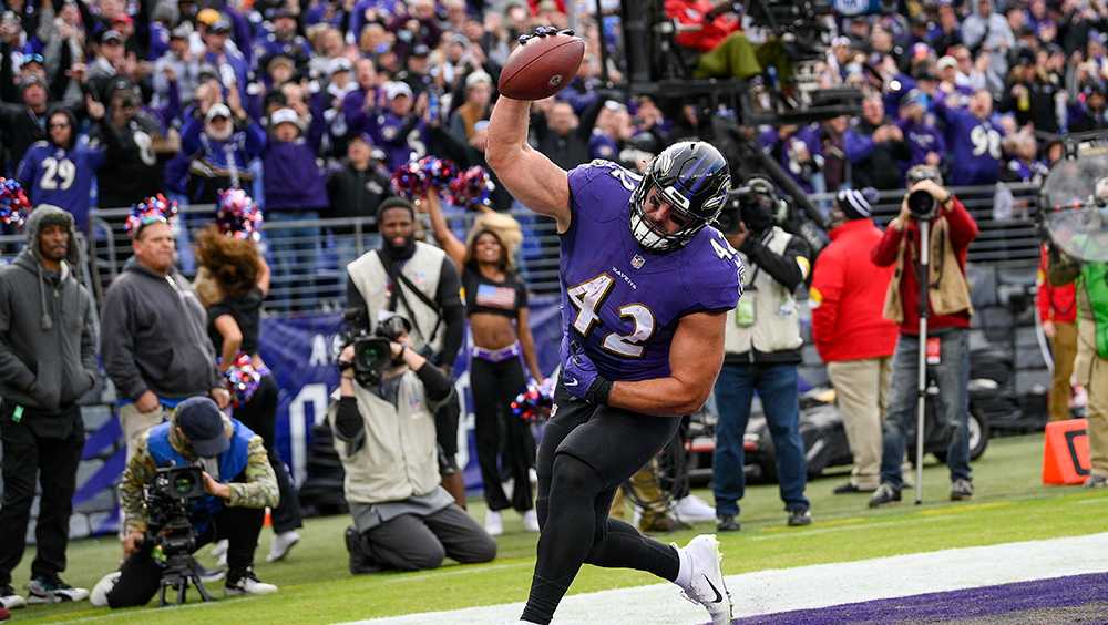 Watch: RB Le'Veon Bell scores first touchdown in Ravens uniform