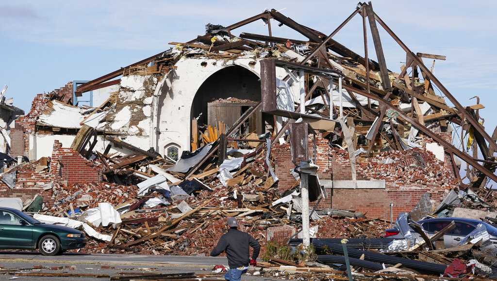 Photos: Catastrophic damage as tornadoes tear through Kentucky