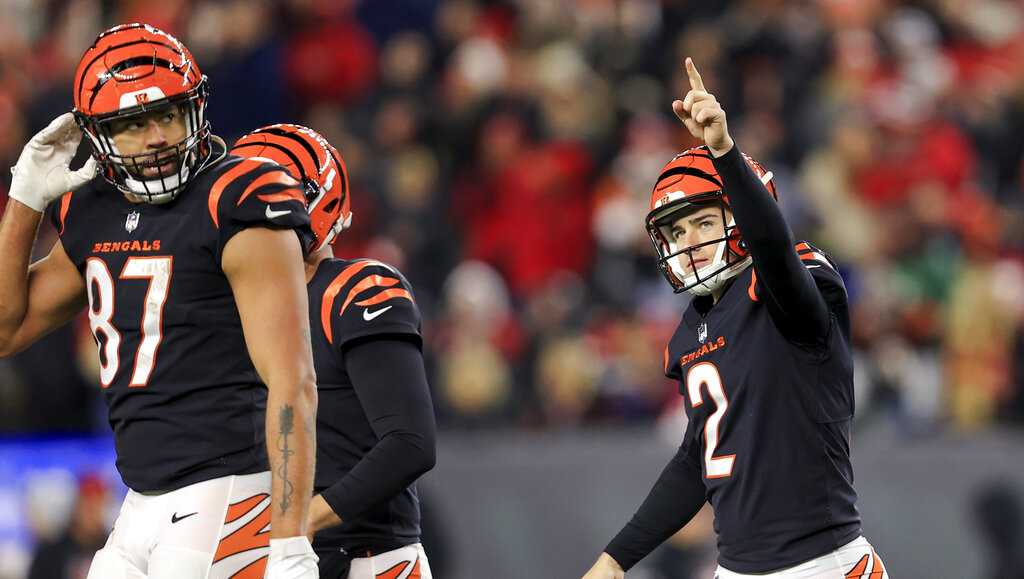 Bengals' kicker Evan McPherson ties playoff record with 14 made field goals