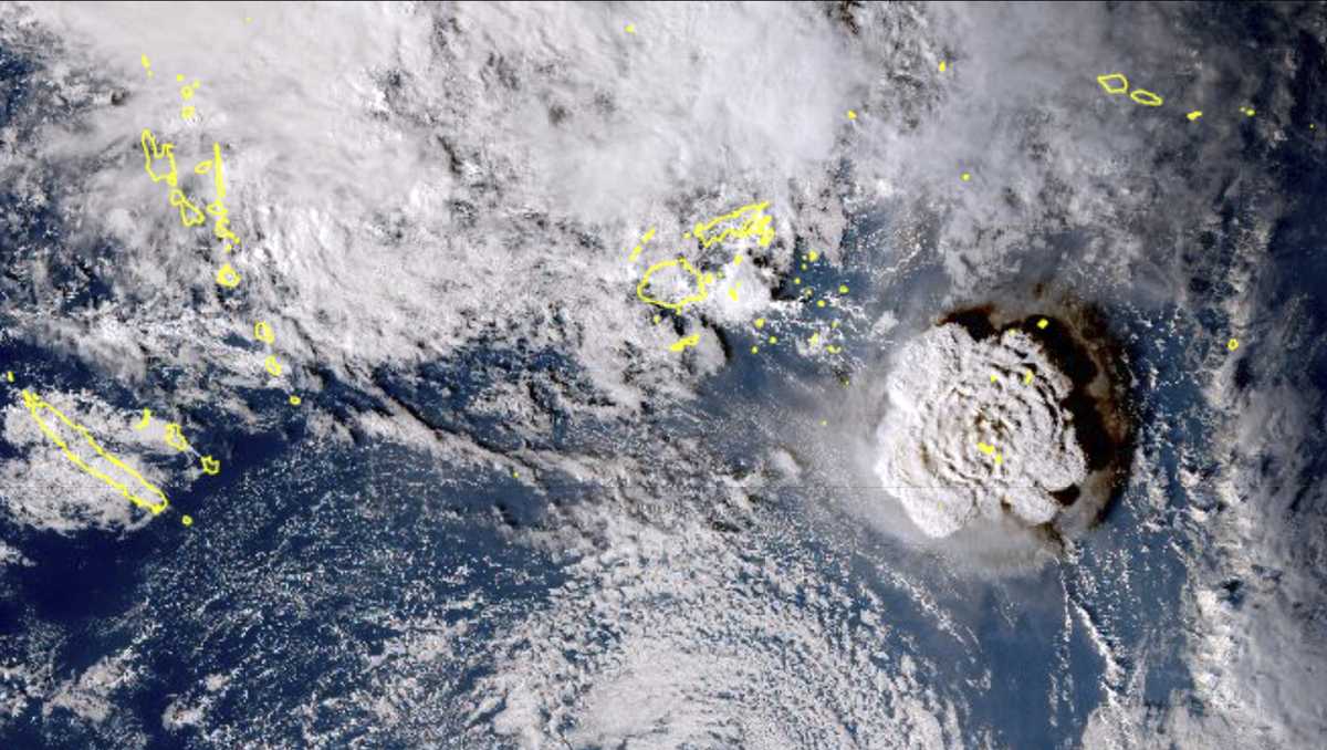 Volcano erupts in Pacific, West Coast under tsunami advisory