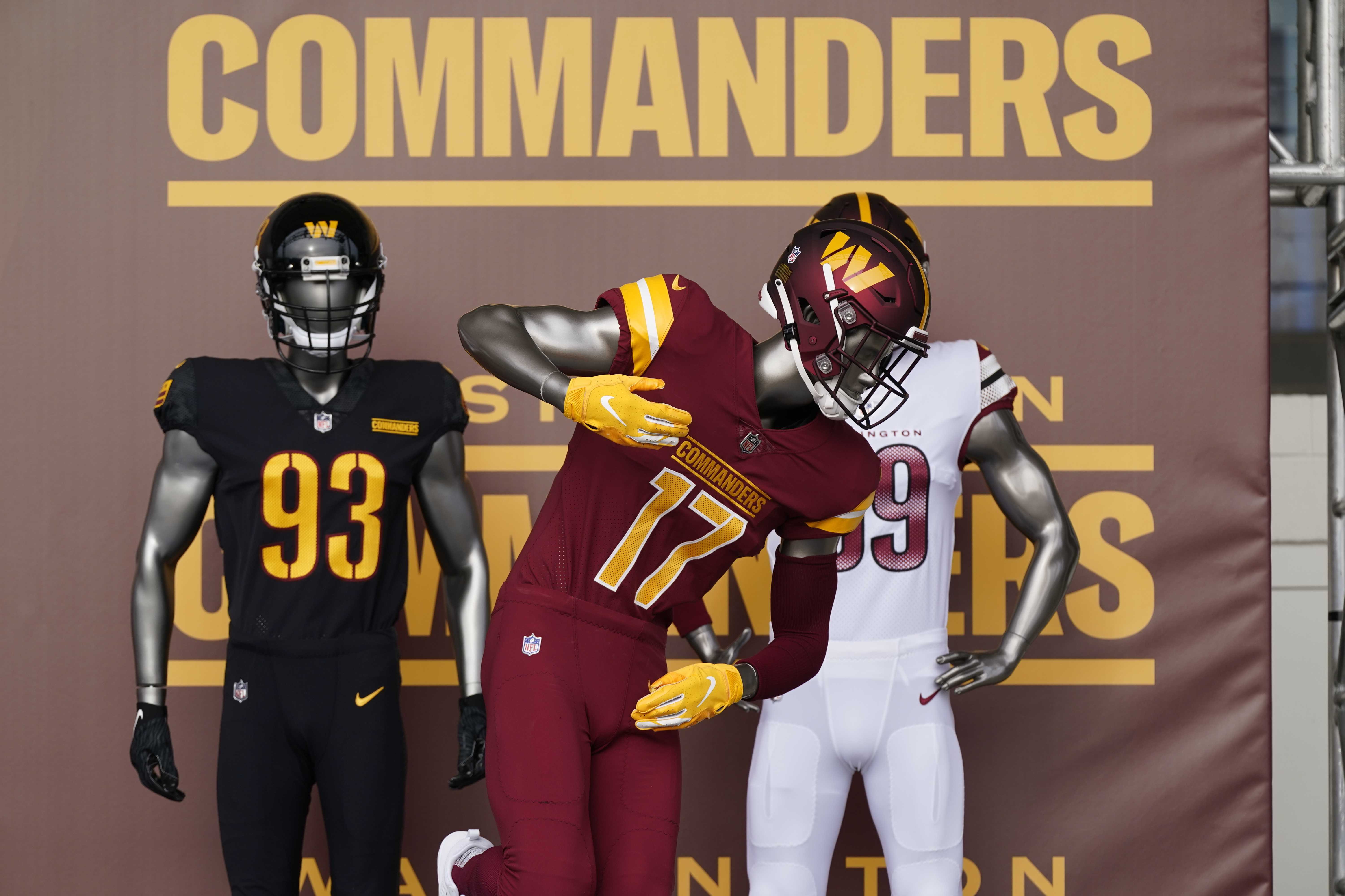 Washington's NFL team unveils new name as Commanders