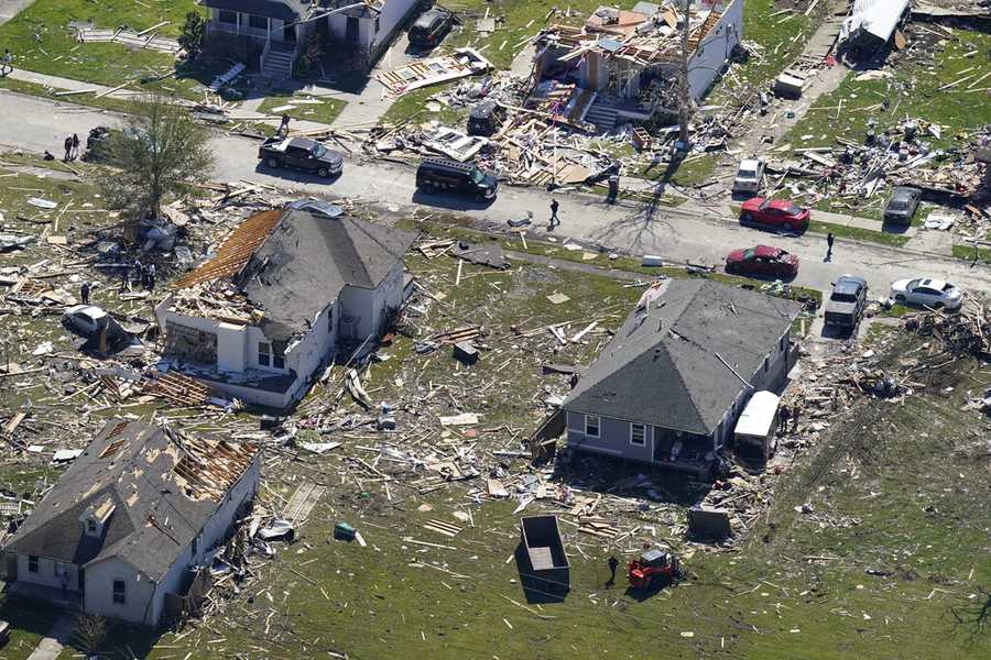 Gallery: Sunrise shows extent of damage caused by tornadoes in New Orleans