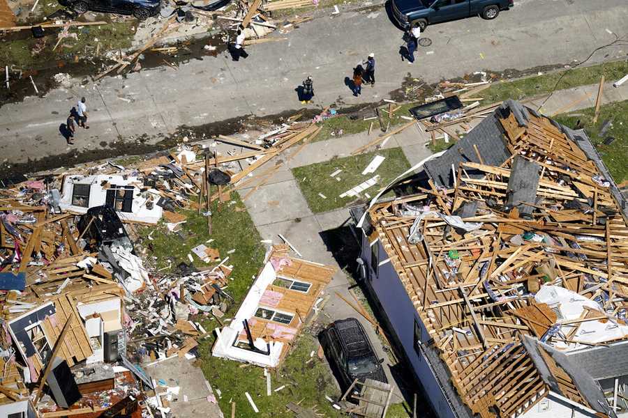 Gallery: Sunrise shows extent of damage caused by tornadoes in New Orleans