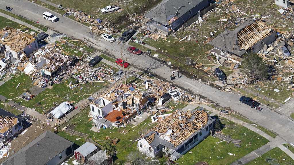 Gallery Sunrise shows extent of damage caused by tornadoes in New Orleans