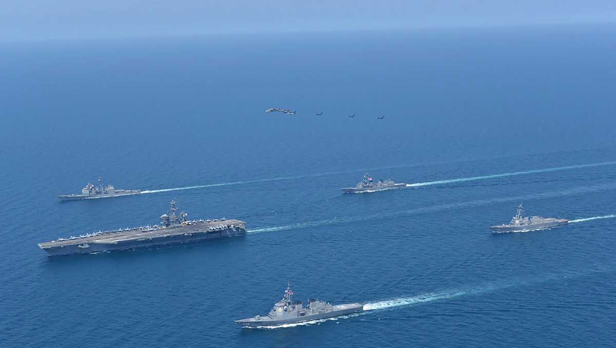 Japan, US hold navy drills off Koreas amid nuke test worry