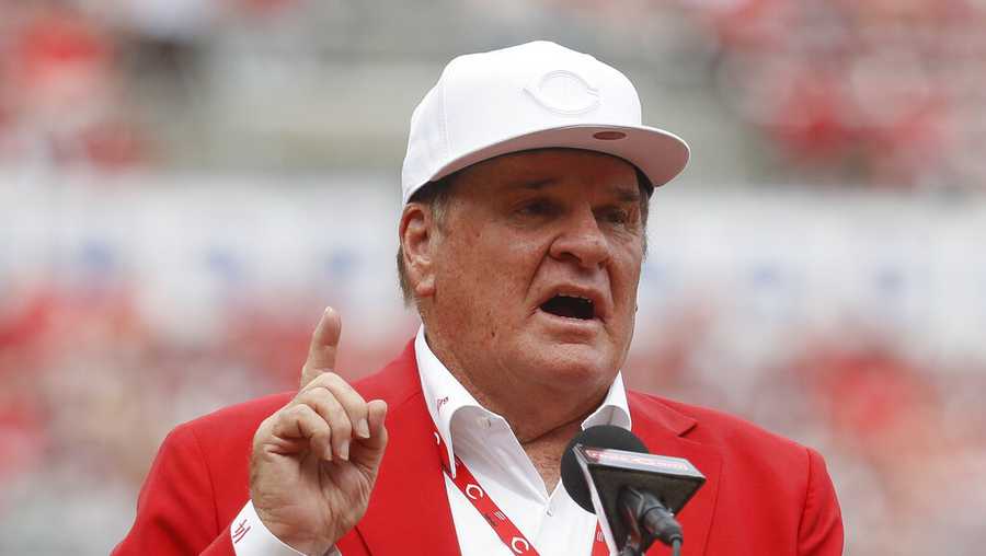 Pete Rose's No. 14 retired by Reds - ABC7 Los Angeles