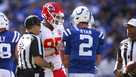 Kansas City Chiefs kicker Matt Ammendola watches his extra point attempt  sail through the uprights during an NFL football game against the Los  Angeles Chargers, Thursday, Sept. 15, 2022 in Kansas City