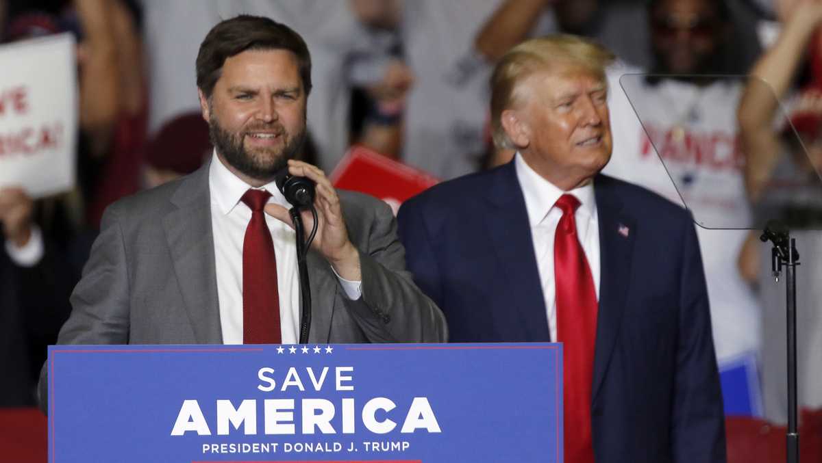 Former President Donald Trump holds Ohio rally for J.D. Vance