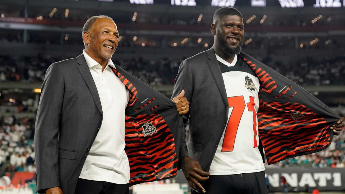 Willie Anderson, Isaac Curtis ecstatic over joining Bengals Ring of Honor  together - The Athletic