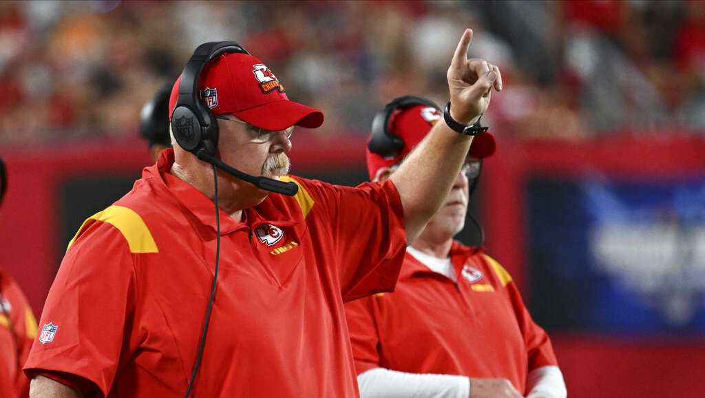 Chiefs coach Andy Reid explains State Farm ad with Mahomes