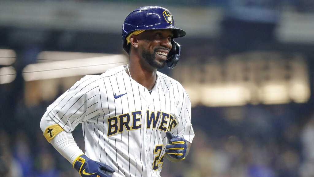 AP Source: Pirates trade 1B Carlos Santana to Brewers for prospect