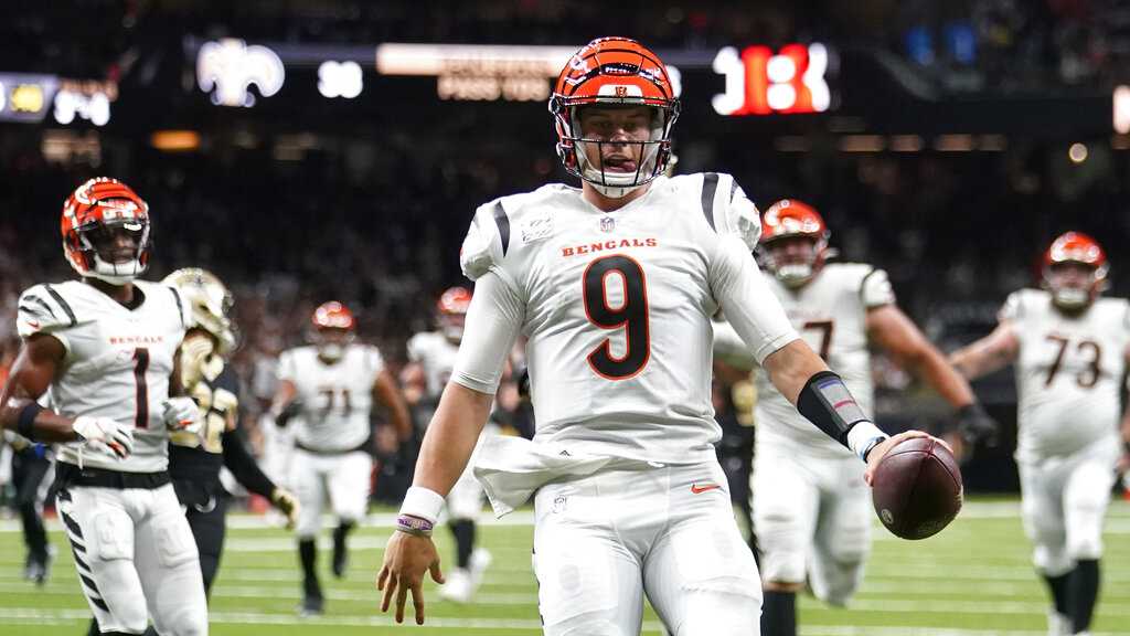 Joe Burrow scrambles, finds Ja'Marr Chase for Bengals' first touchdown