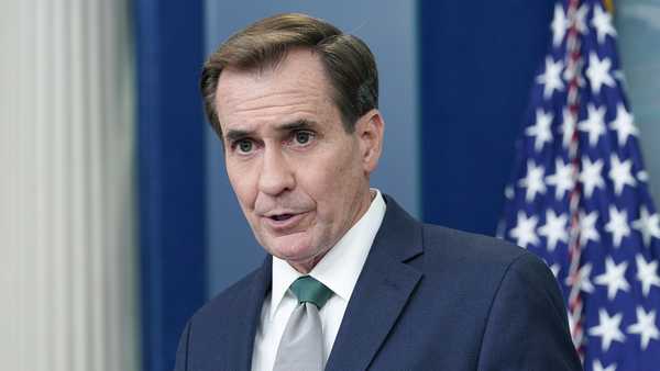 FILE - National Security Council spokesman John Kirby speaks during the daily briefing at the White House in Washington, July 27, 2022. (AP Photo/Susan Walsh, File)