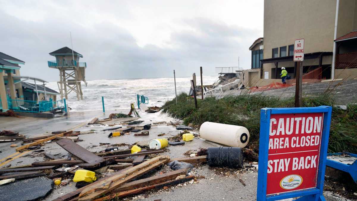 Hurricane Nicole makes landfall, weakens to tropical storm