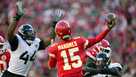 Jacksonville Jaguars 20-27 Kansas City Chiefs: Patrick Mahomes overcomes  ankle injury as Chiefs reach fifth straight AFC Championship Game, NFL  News