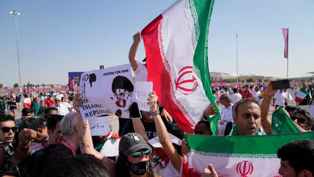 Iran government supporters confront protesters at World Cup - Vimarsana News