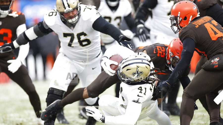 Saints beat the Browns in Cleveland, 17-10