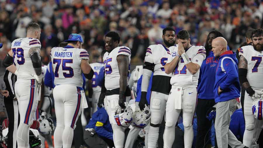 Bills' Hamlin collapses on football field, gets CPR; game suspended