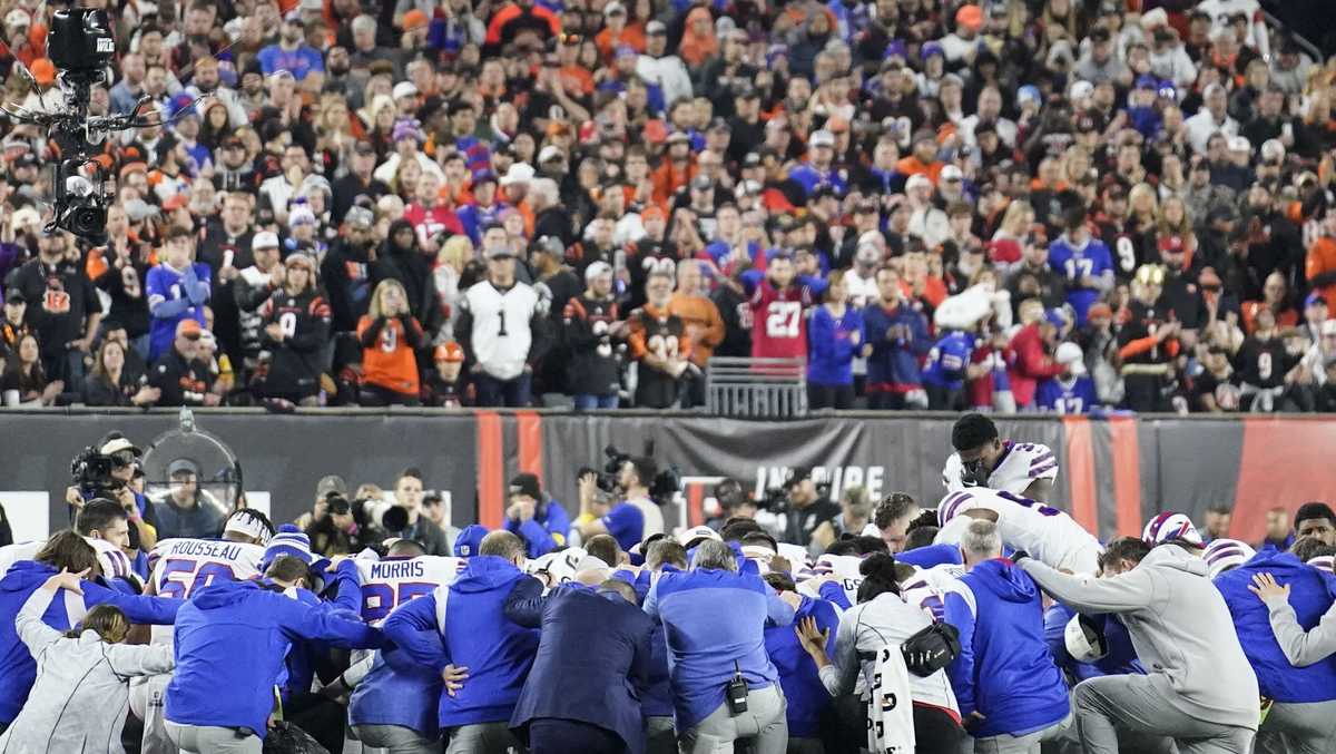 AP sources: NFL won't resume Bills-Bengals game suspended Monday night