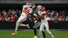 Kansas City Chiefs tight end Travis Kelce (87) looks on before an NFL  football game against the San Francisco 49ers, Sunday, Oct. 23, 2022 in  Santa Clara, Calif. (AP Photo/Lachlan Cunningham Stock