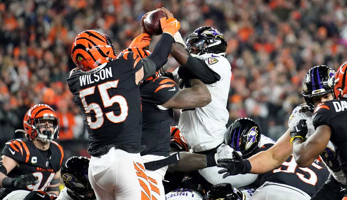 NFL fans wonder whether Bengals got away with penalty on historic Sam  Hubbard touchdown