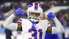 Bills' Damar Hamlin attends first game since collapse, waves to