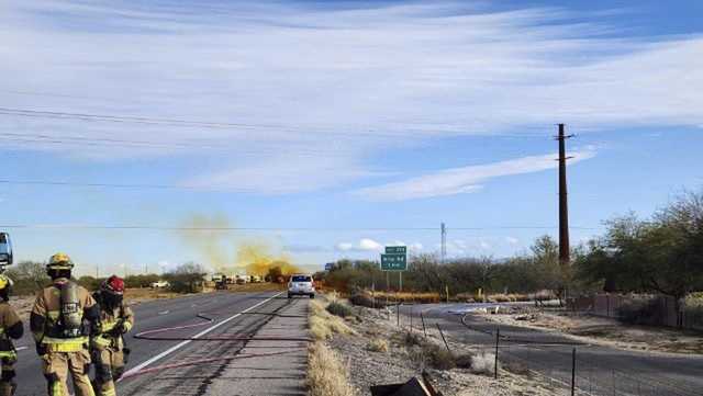 Hazardous spill closes Arizona interstate, forces evacuation - Vimarsana News